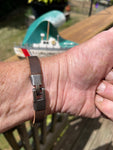 Handmade Coast Guard Coxswain Insignia Leather Bracelet