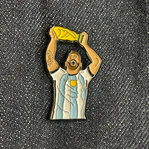 World Cup Champ: The GOAT Enamel Pin